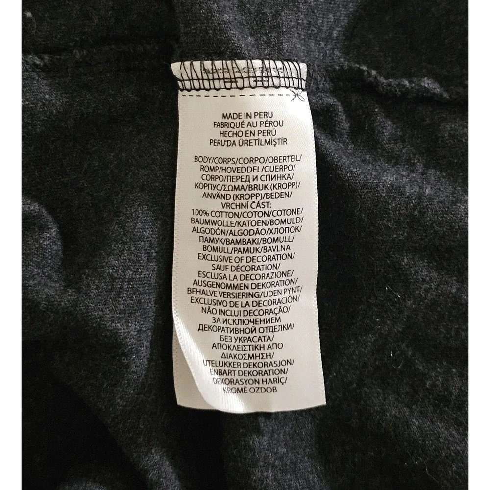Polo Ralph Lauren Men's Size XL Black Heather Hoodie Hooded T-Shirt L/S Tee‎